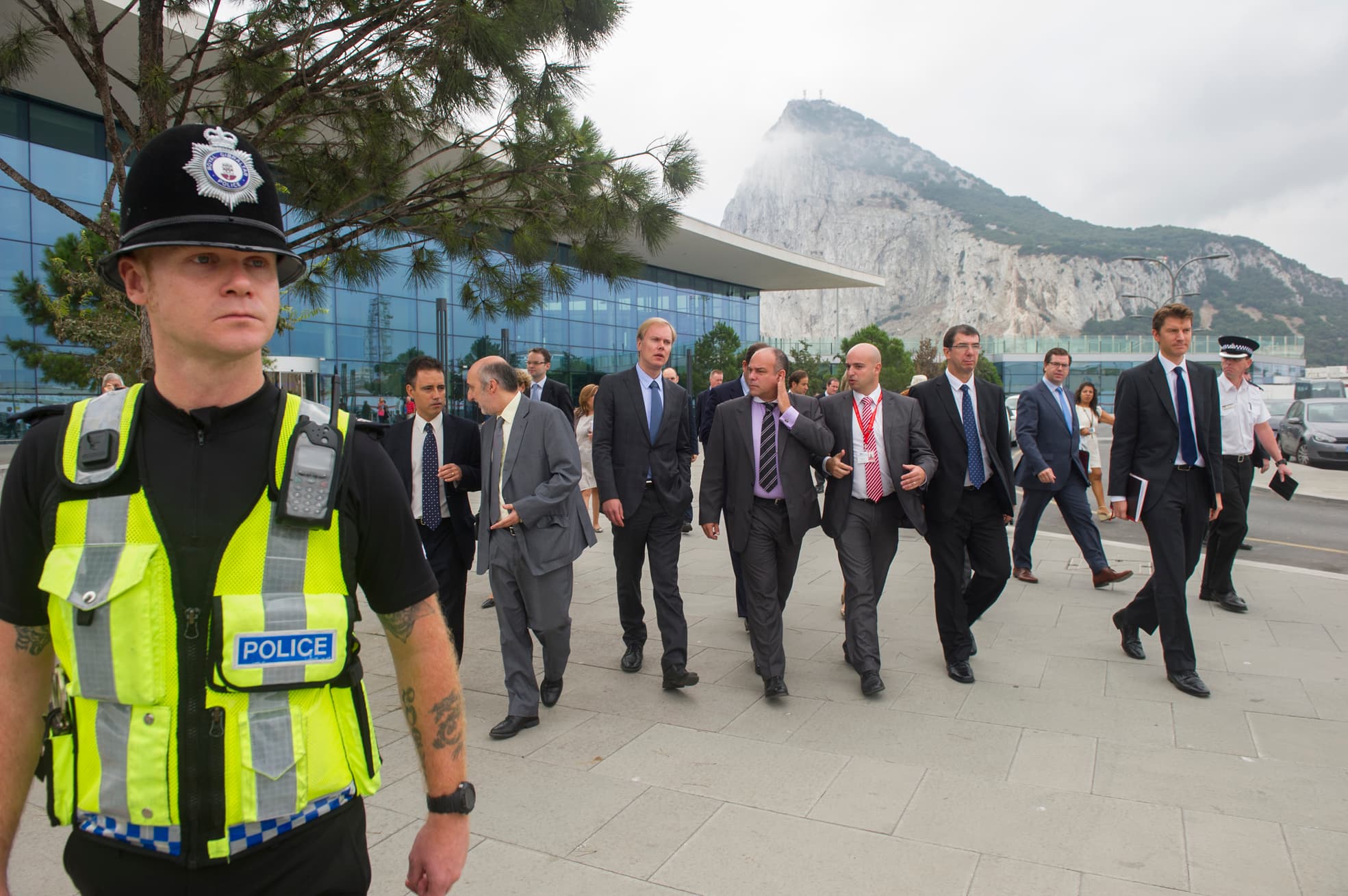 Un punct de frontieră dintre Gibraltar și Spania, surprins într-o fotografie de arhivă. (Foto: InfoGibraltar / BY 2.0, Openverse)