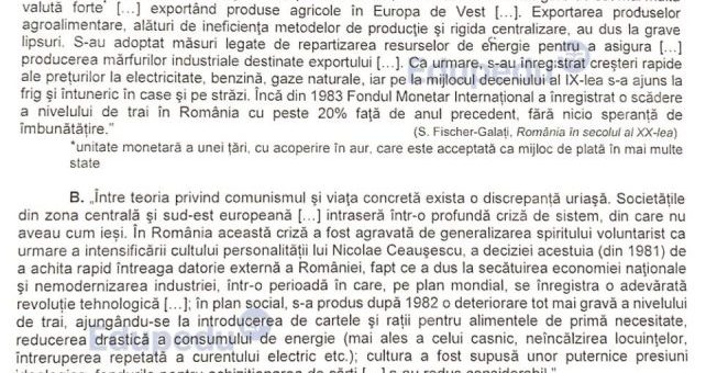 HOTNEWS.RO: Simulare BAC 2025. Ce subiecte au primit elevii de clasa a XII-a la Istorie