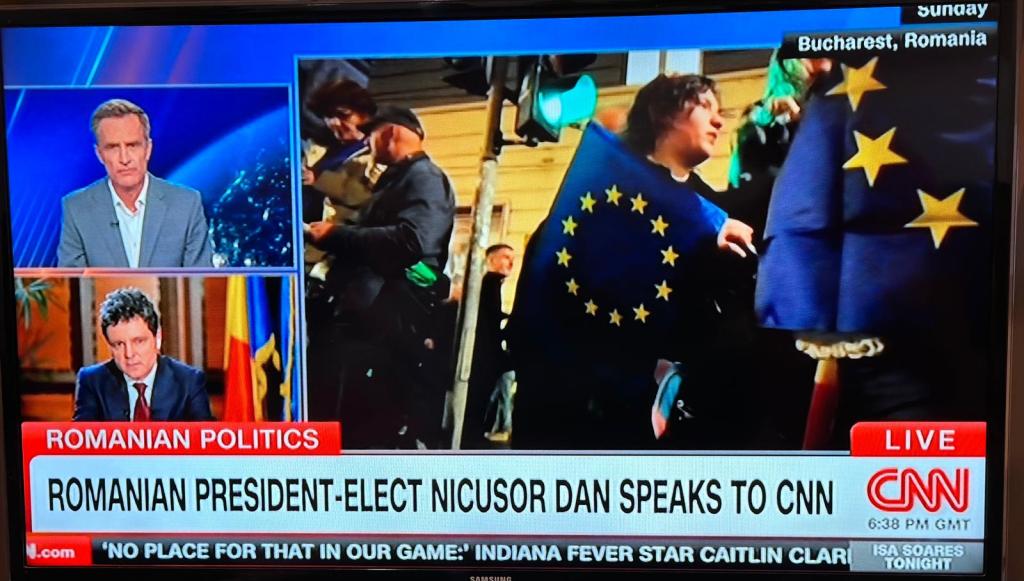 HOTNEWS.RO: Nicușor Dan, interviu la CNN: „George Simion a spus că este pro-Trump, dar nu prea este / „Nu a existat un mesaj de sprijin pentru el al administrației Trump”