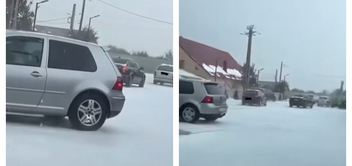 HOTNEWS.RO: VIDEO După caniculă, imagini neașteptate de iarnă în toiul verii în Neamț. Meteorolog: „Săptămâna viitoare ne putem aștepta la fenomene asemănătoare”