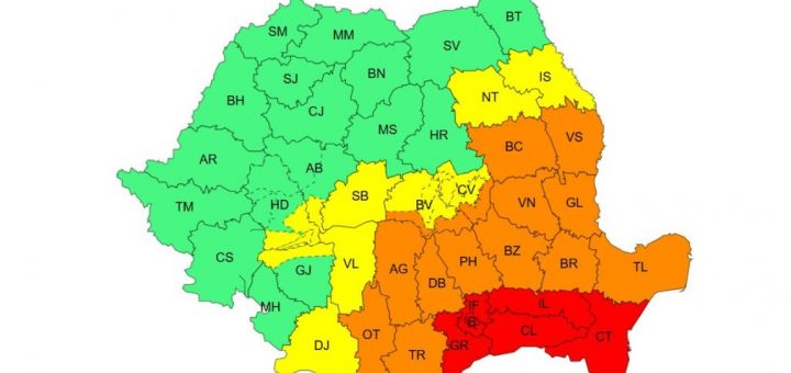 HOTNEWS.RO: A intrat în vigoare codul roșu de ploi torențiale în București și 5 județe. Jumătate de țară sub alerte meteo / DSU: Nu ieșiți din casă. Securizați ușile și ferestrele