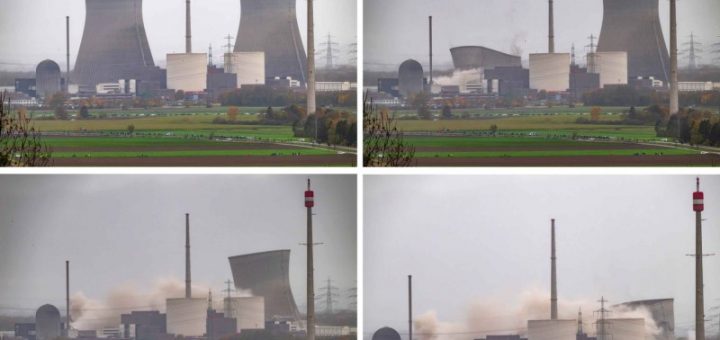 HOTNEWS.RO: VIDEO Germania demolează turnurile de răcire ale unei centrale nucleare dezafectate, ca parte a planului său de renunțare la energia atomică