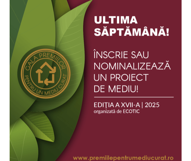 HOTNEWS.RO: Ultima săptămână de înscrieri la Gala Premiilor pentru un Mediu Curat