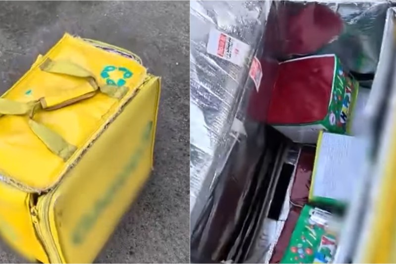 HOTNEWS.RO: VIDEO Petarde ascunse într-o geantă de livrat mâncare, în București. „Am doi pe bancă care așteaptă. Merg să le aduc”