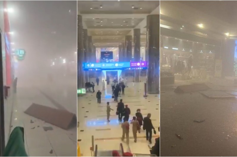 HOTNEWS.RO: Aeroportul din Dubai, avariat de riposta Iranului. Patru oameni răniți, călători evacuați și clădire plină de fum – VIDEO