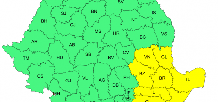 HOTNEWS.RO: Alertă de la ANM: Cod galben de vânt în mai multe județe până mâine seară. Cum e vremea la București