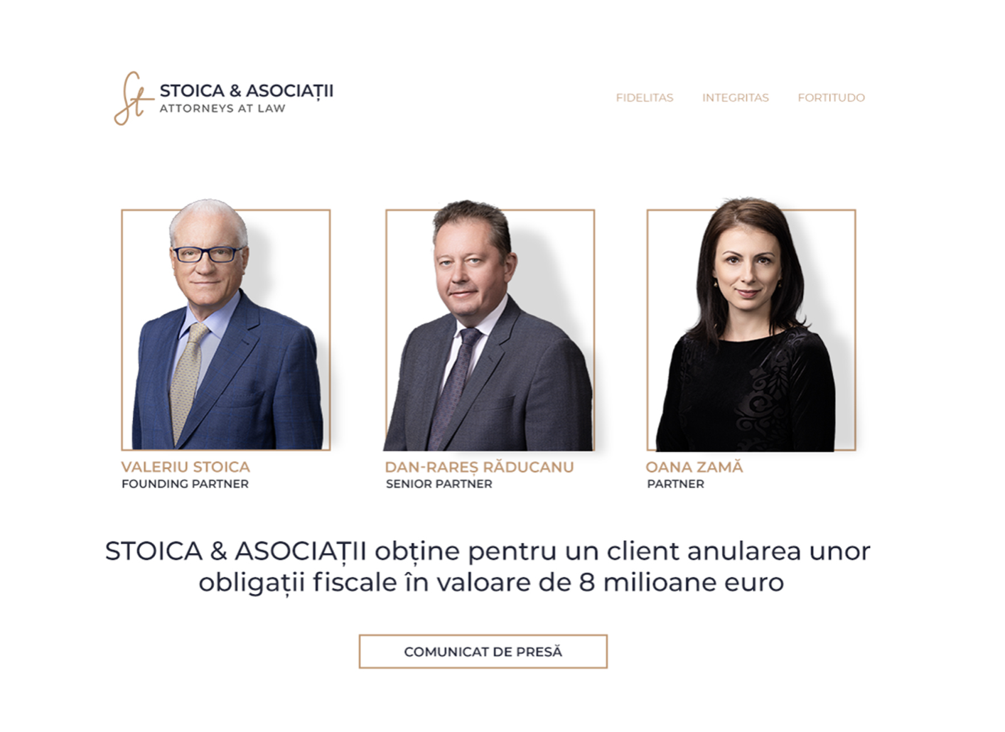 HOTNEWS.RO: STOICA & ASOCIAȚII obține pentru un client anularea unor obligații fiscale în valoare de 8 milioane Euro