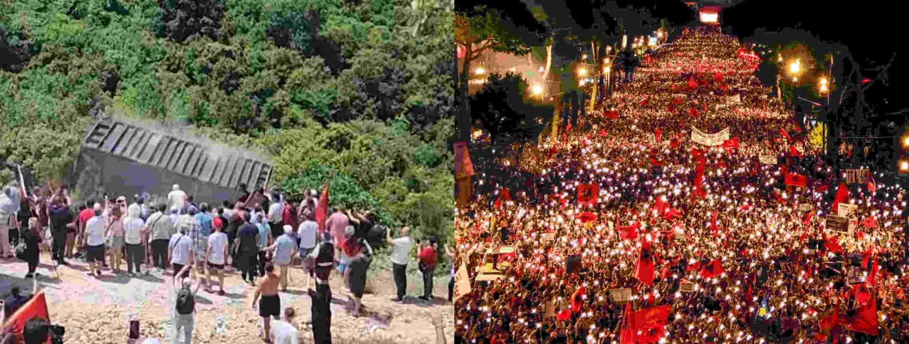HOTNEWS.RO: Construcții dărâmate și proteste masive. Revolta pornită în Albania de stațiunea de lux a familiei lui Trump vrea acum să demoleze sistemul politic